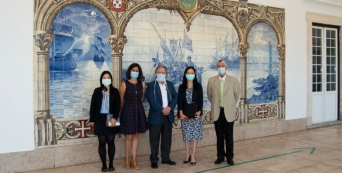 Visita da representante de Taiwan ao Palácio Conde D'Óbidos